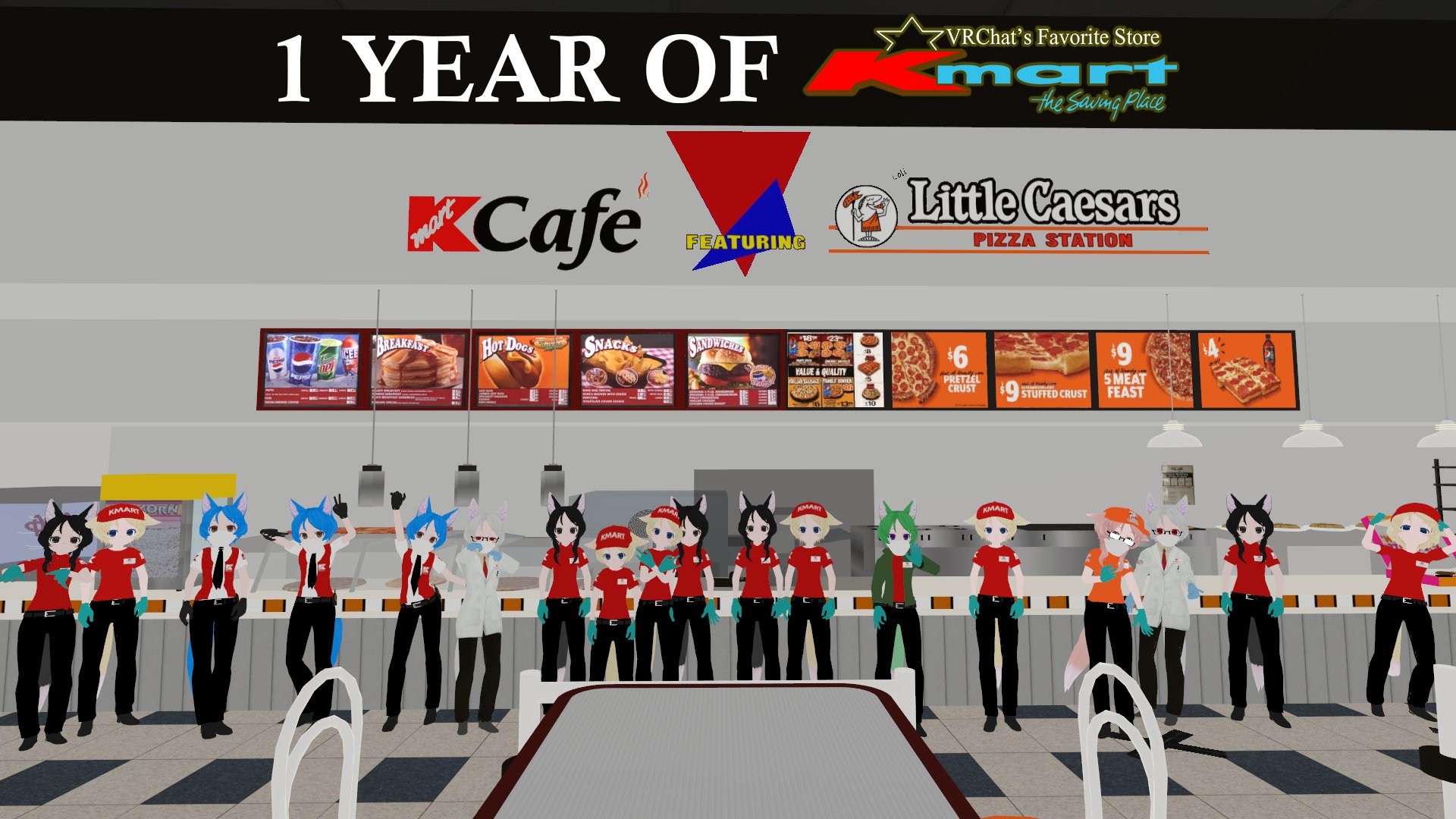 VRChat Kmart One Year Anniversary Mikos
